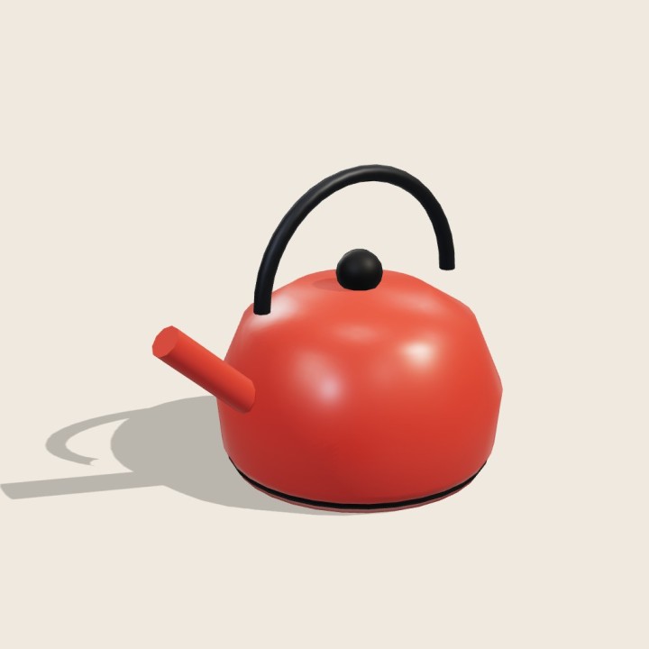 Hervidor Esmaltado · Rojo