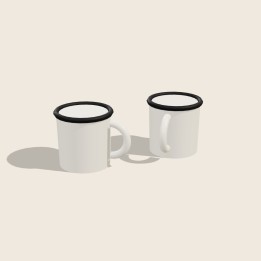 Tazas Esmalte (2) · Crema