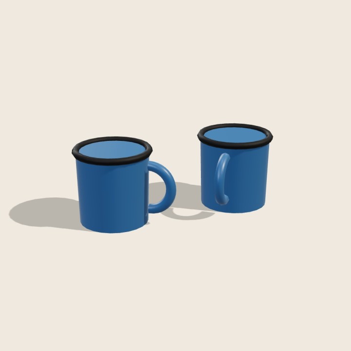 Enamel Mugs (set of 2) · Blue