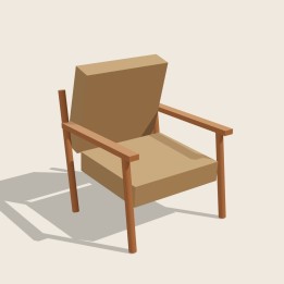 Lumberjack Lounge Chair · Cognac