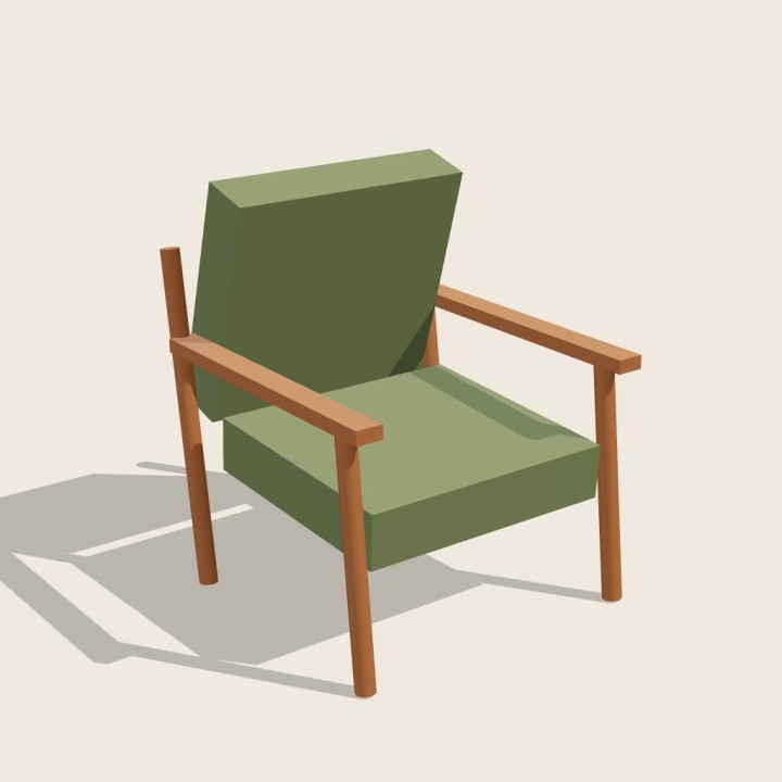 Lumberjack Lounge Chair · Moss