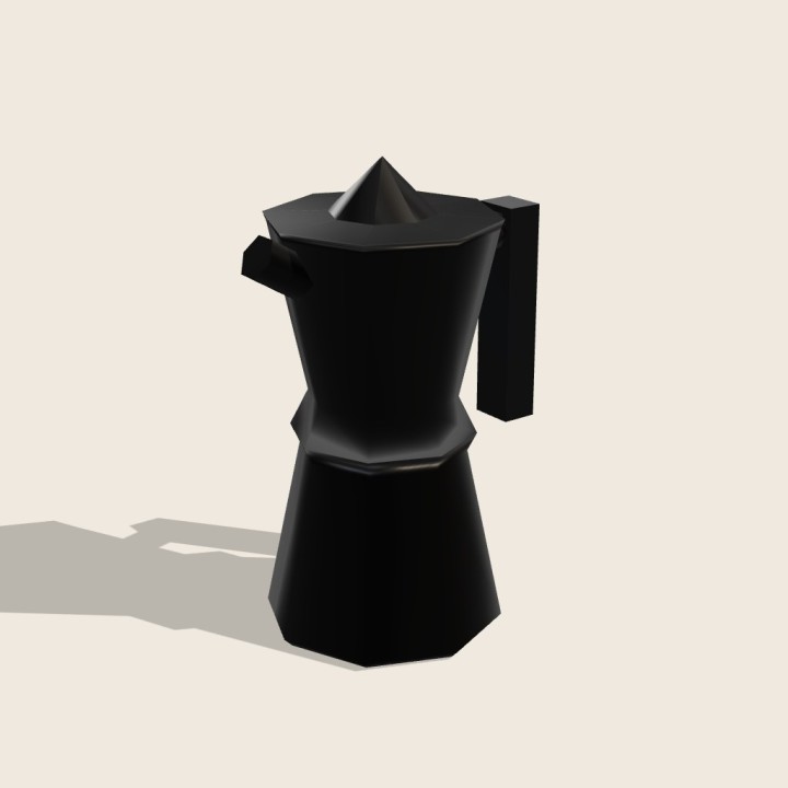 Cafetera Moka Alba · Negro